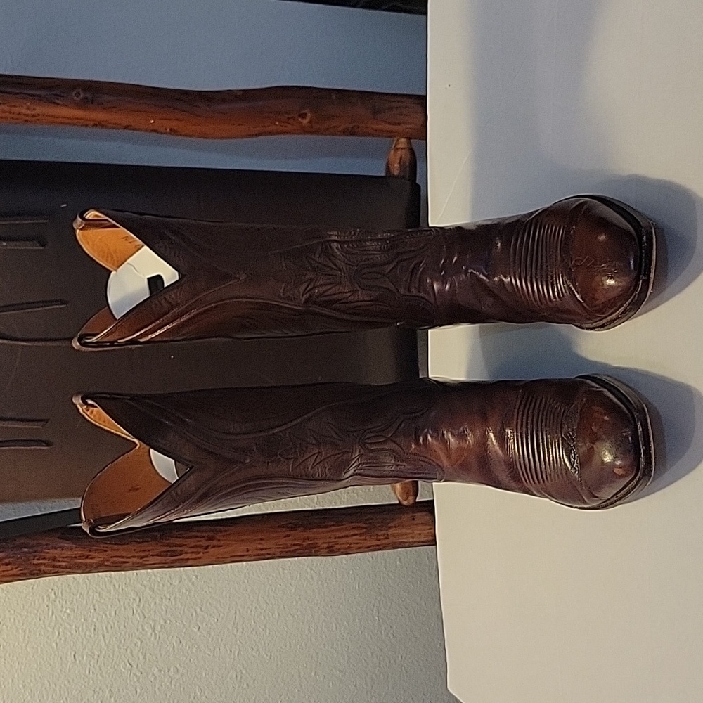 Lucchese Dark Brown Cowboy Boots